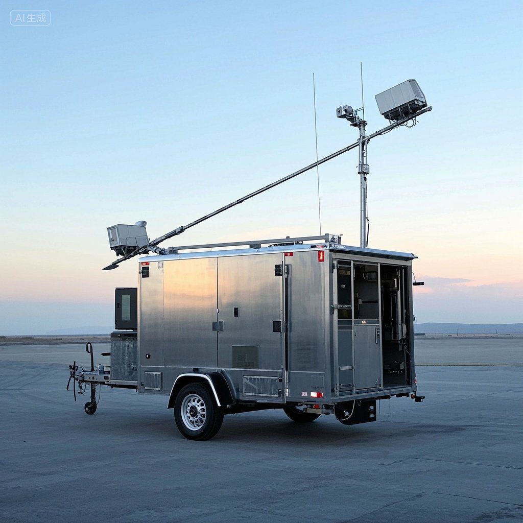 jimeng-2025-08-02-6544-移动监控拖车、拖车配件和伸缩桅杆