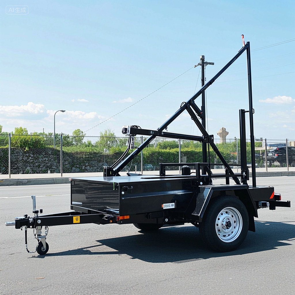 jimeng-2025-08-03-6223-移动监控拖车、拖车配件和伸缩桅杆